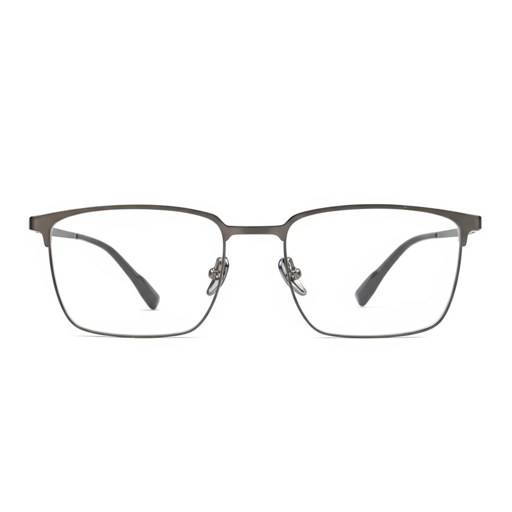 Pair of eyeglasses on a white background