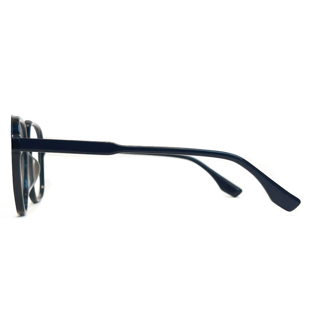 Black sunglasses on a white background