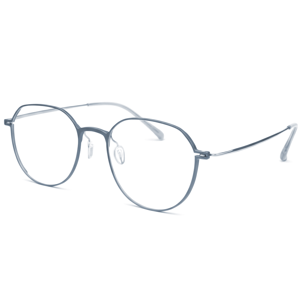 Pair of eyeglasses on a white background