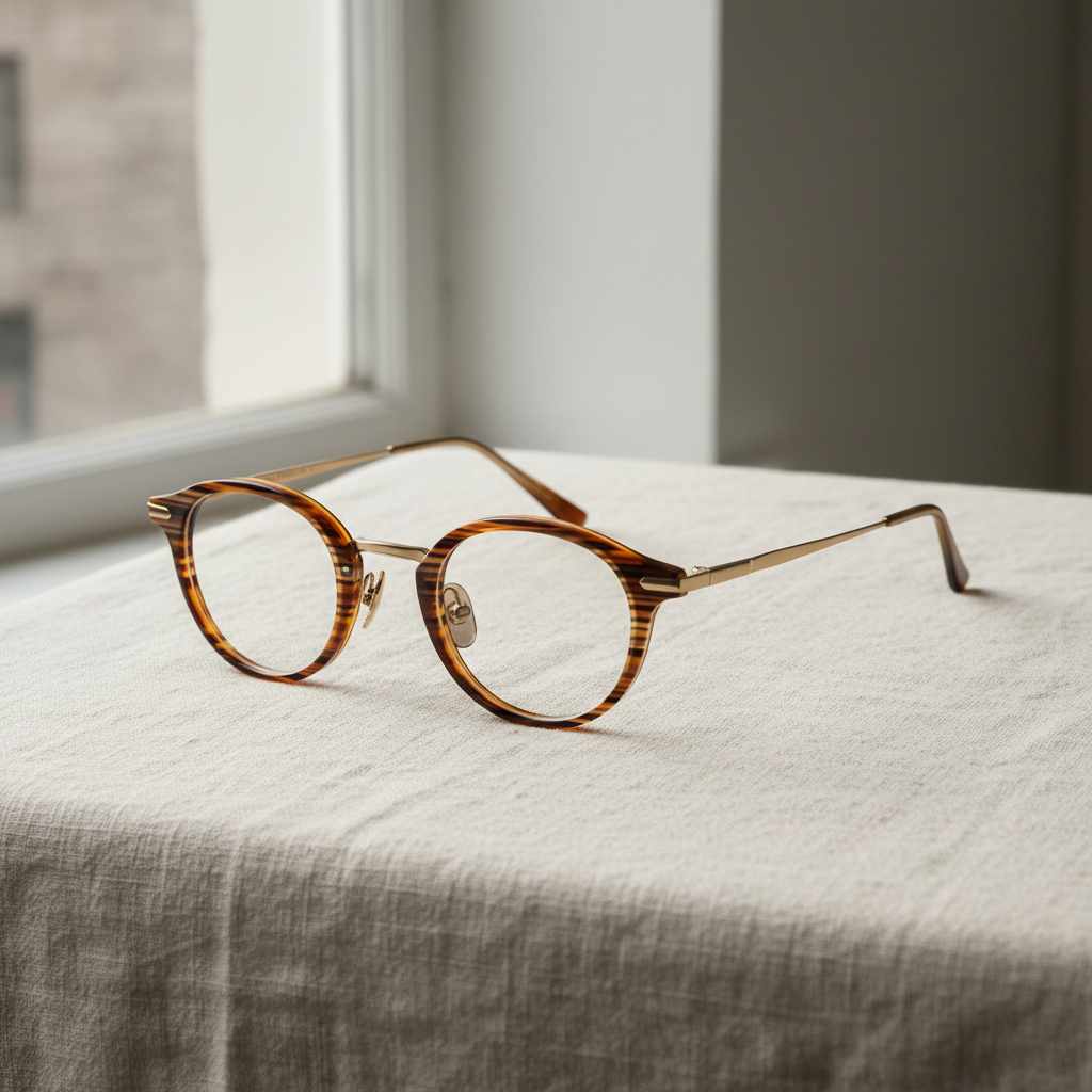 Andre – The Compact Round Frame That Wears Its Confidence Quietly