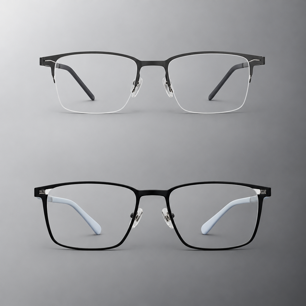 Half-Rim vs Full-Rim Glasses: A Buyer's Guide to Frame Construction