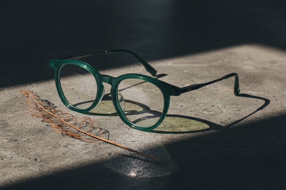 Juergen Acetate Titanium Round Frames | WEISS OPTIX