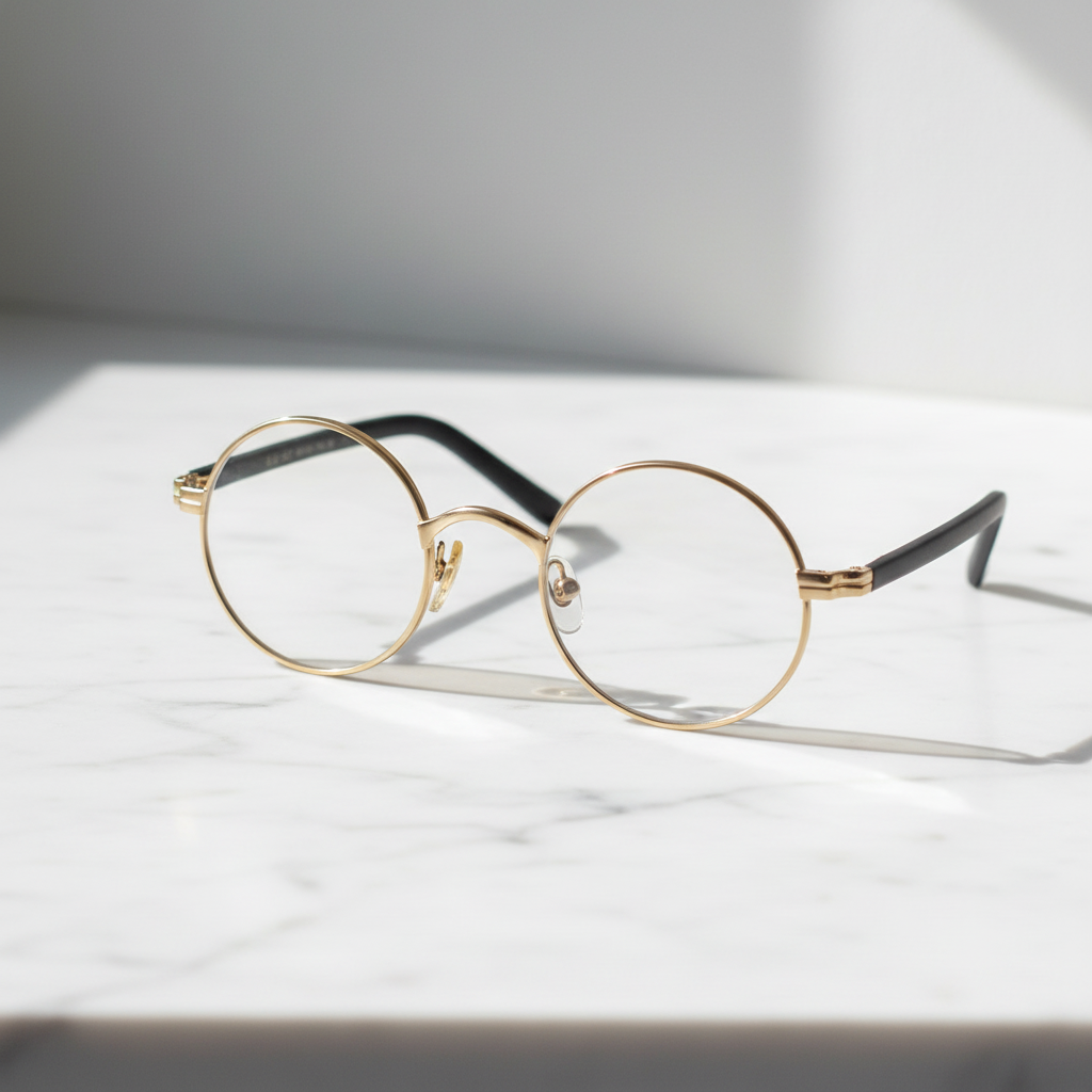 Justin Pure Titanium Classic Round Frame by WEISS OPTIX