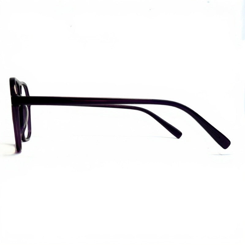 Black eyeglasses on a white background