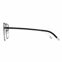 Black eyeglasses on a white background