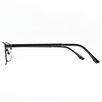 Black eyeglasses on a white background