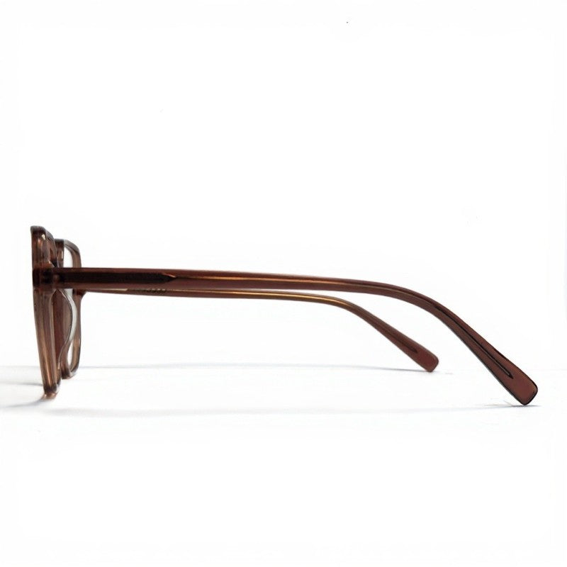 Brown sunglasses on a white background