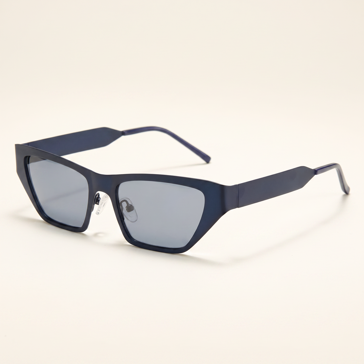 Featuring a classic cat-eye silhouette in slate blue tones, finished...