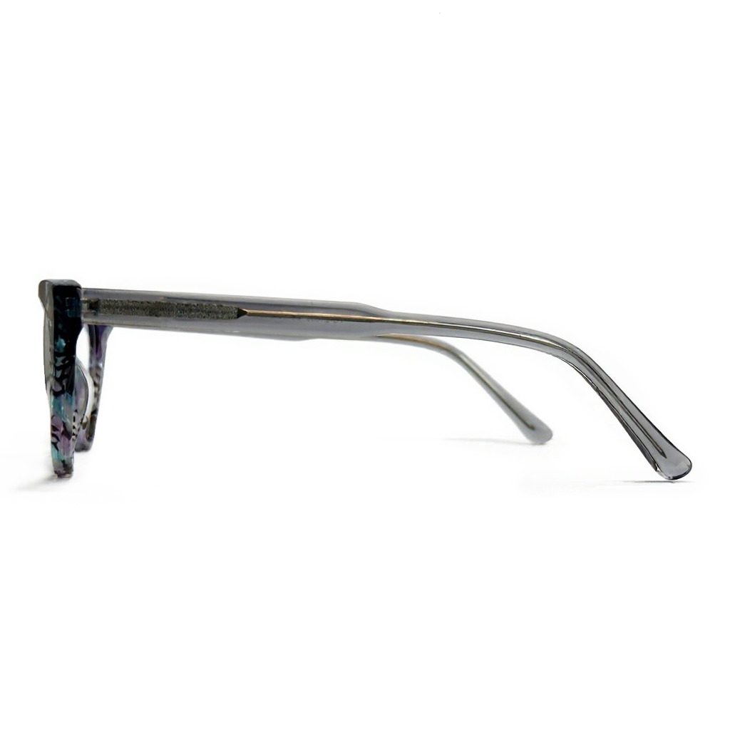 Brown eyeglasses on a white background