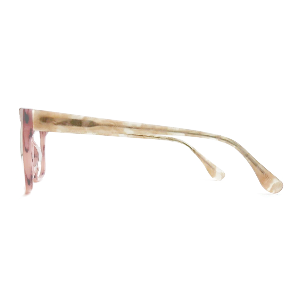 Sunglasses with a tortoiseshell frame on a white background