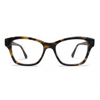 Tortoiseshell cat-eye glasses on a white background