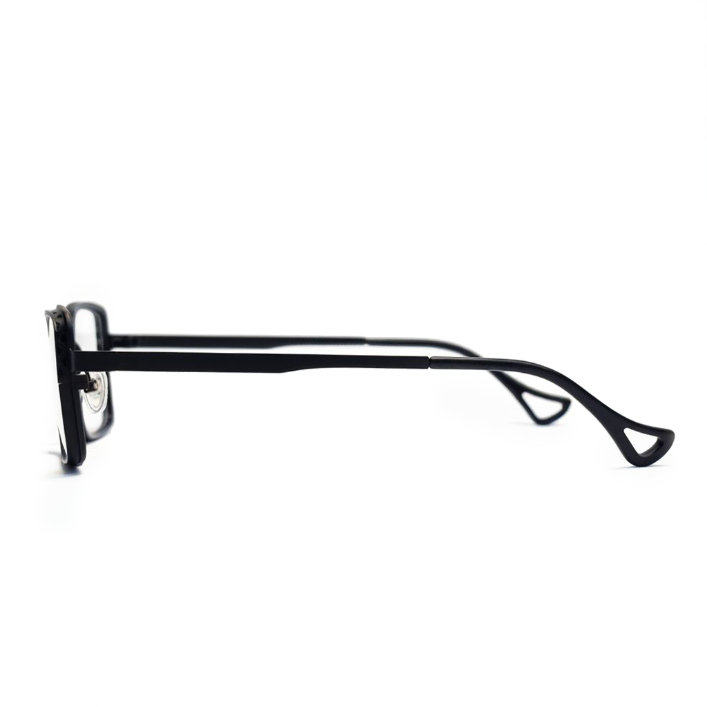 Black sunglasses on a white background