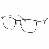 Black eyeglasses on a white background