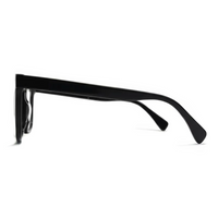 Black sunglasses on a white background
