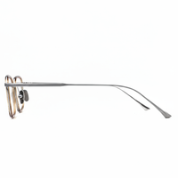 Silver eyeglasses on a white background