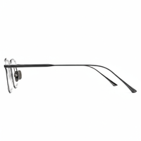 Eyeglasses with thin metal frame on a white background