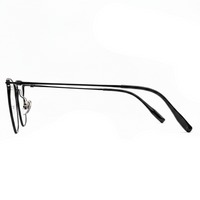 Black eyeglasses on a white background