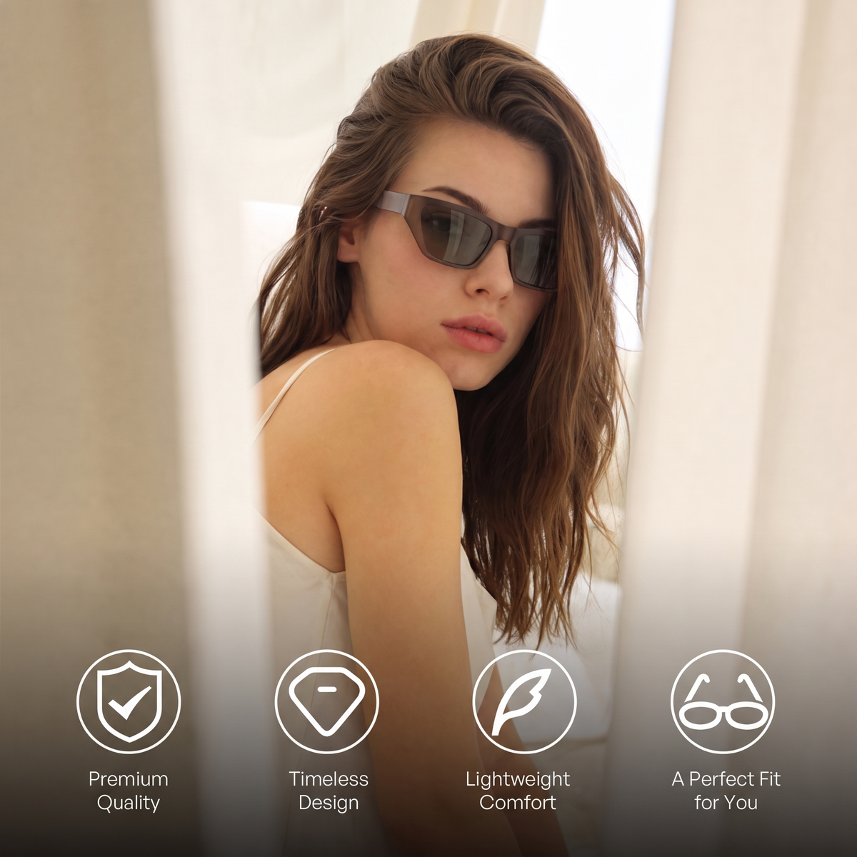 Brown Cat-Eye Frame, Effortlessly Elevate Your Everyday Presence