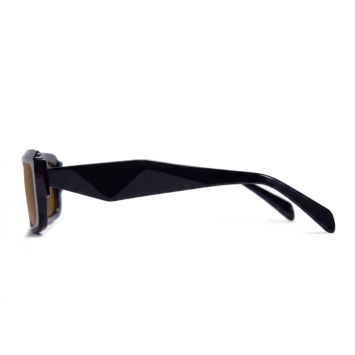 Black motorcycle mirror on a white background