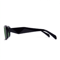 Black motorcycle mirror on a white background