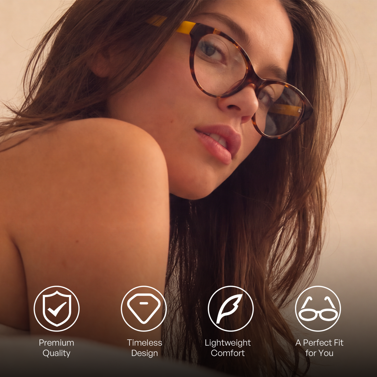 Tortoiseshell Acetate Cat-Eye Frame, Effortlessly Elevate Your Everyday Presence