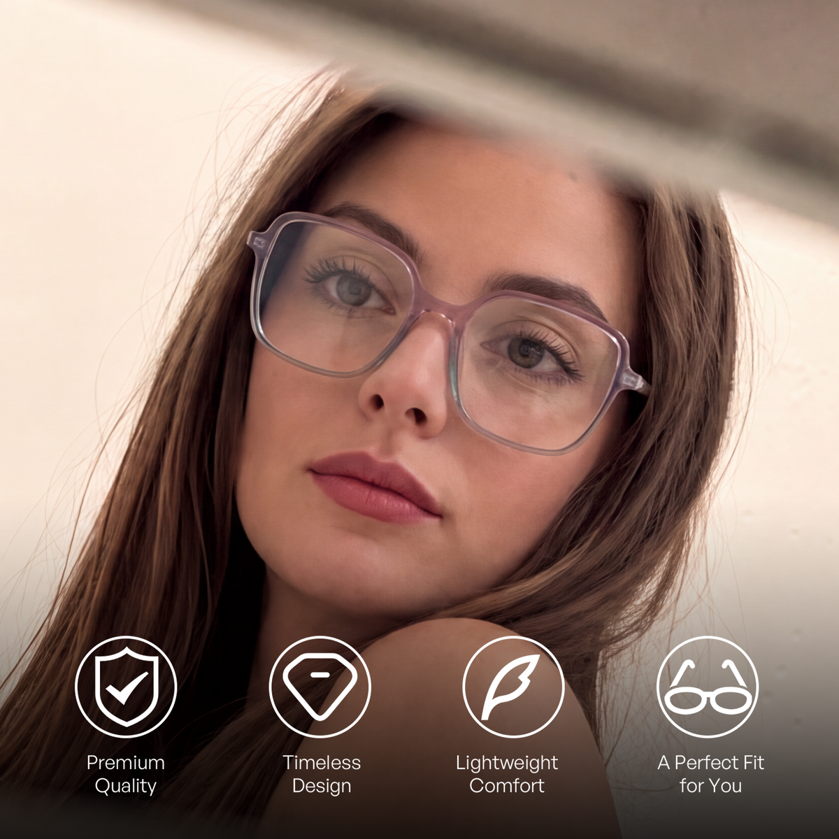 Mineral Grey Acetate Round Frame, Effortlessly Elevate Your Everyday Presence