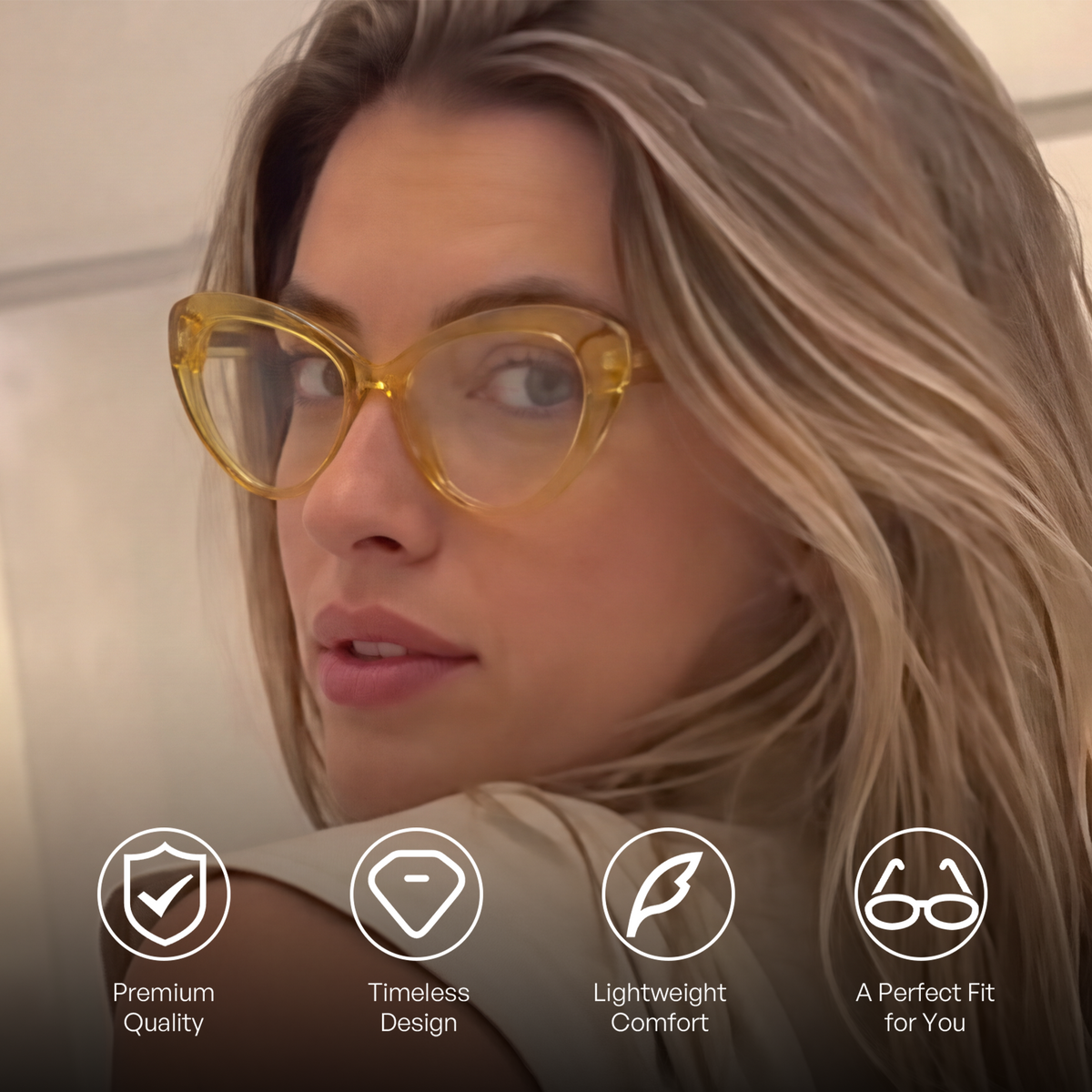 Bronze Acetate Cat-Eye Frame, Effortlessly Elevate Your Everyday Presence