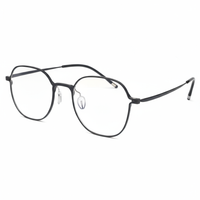Black eyeglasses on a white background
