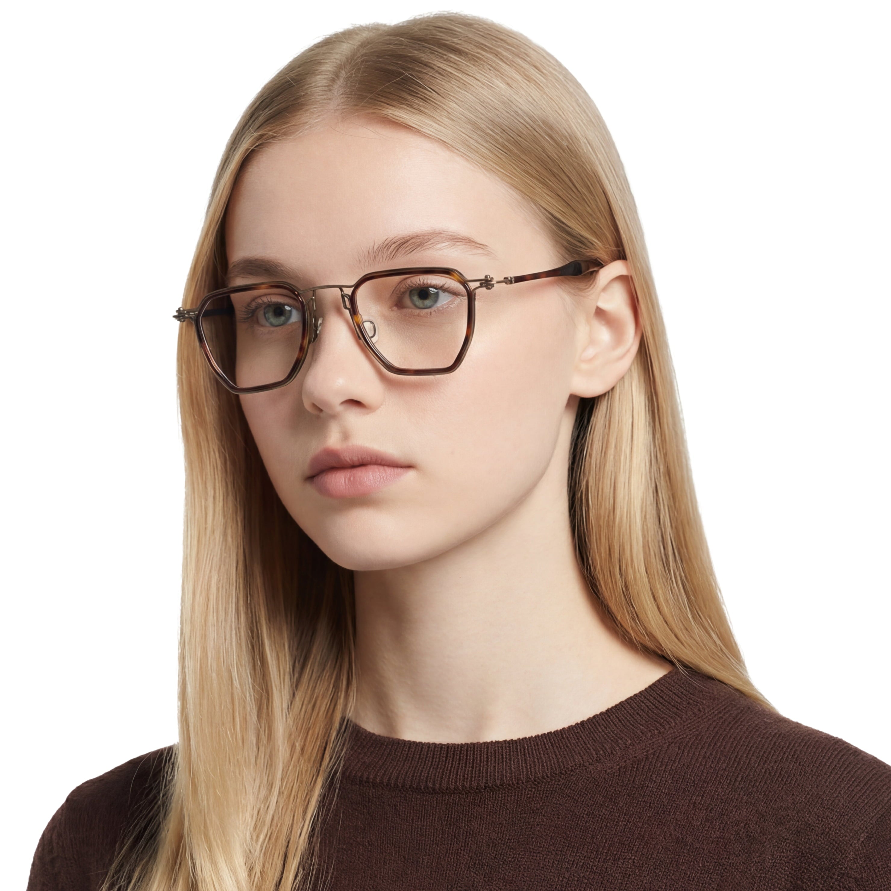 Person wearing glasses with a plain background