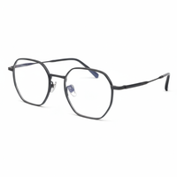 Black eyeglasses on a white background