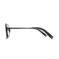 Tortoiseshell eyeglasses on a white background