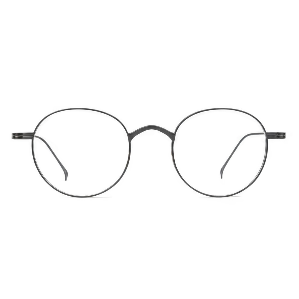 Illustration of round eyeglasses on a white background