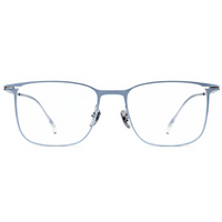 Clear eyeglasses on a white background