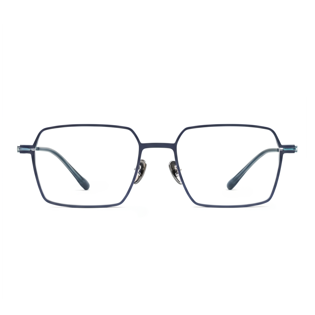 Pair of eyeglasses on a white background