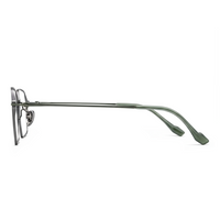 Eyeglasses with a thin frame on a white background