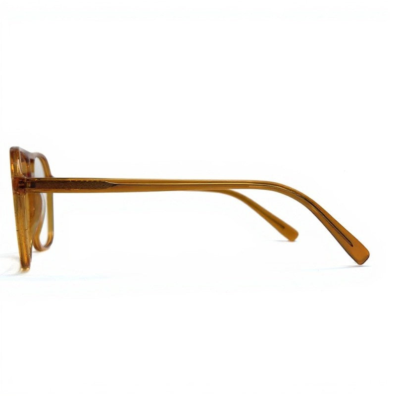 Brown sunglasses on a white background