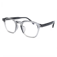 Clear eyeglasses on a white background