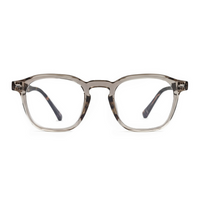 Round eyeglasses with a tortoiseshell frame on a white background