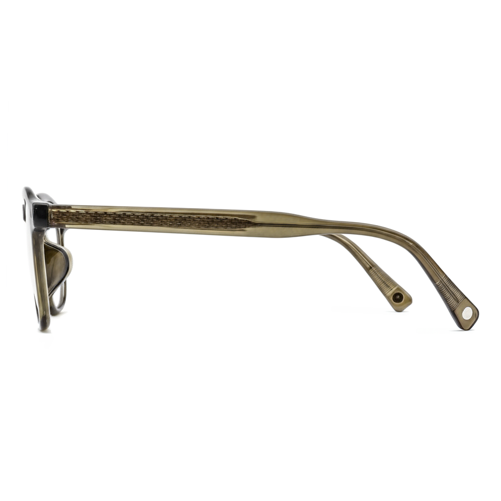 Black sunglasses on a white background