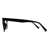 Black eyeglasses on a white background