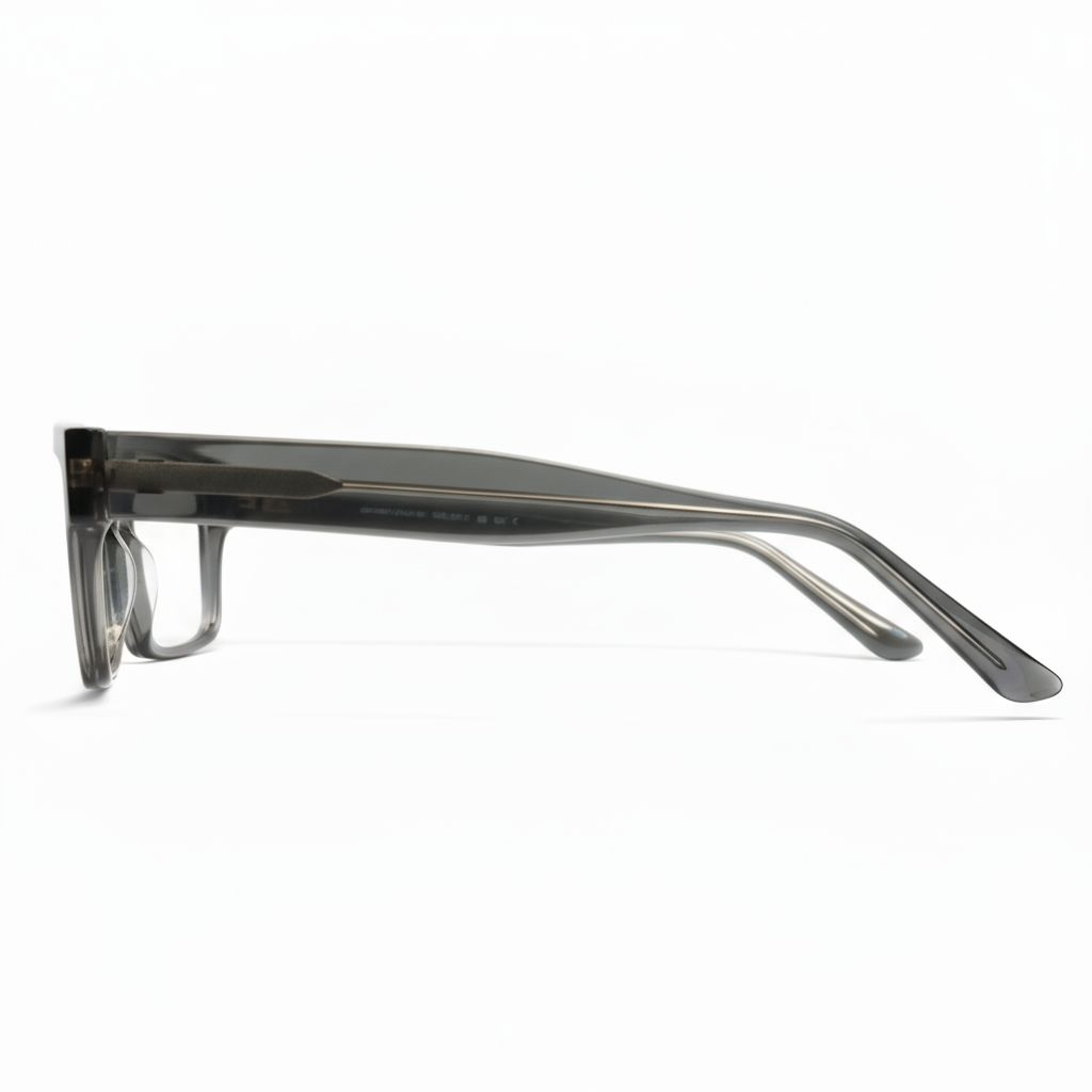 Black eyeglasses on a white background