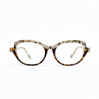 Tortoiseshell eyeglasses on a white background