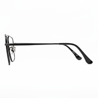 Black eyeglasses on a white background