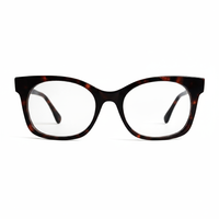 Tortoiseshell cat-eye glasses on a white background