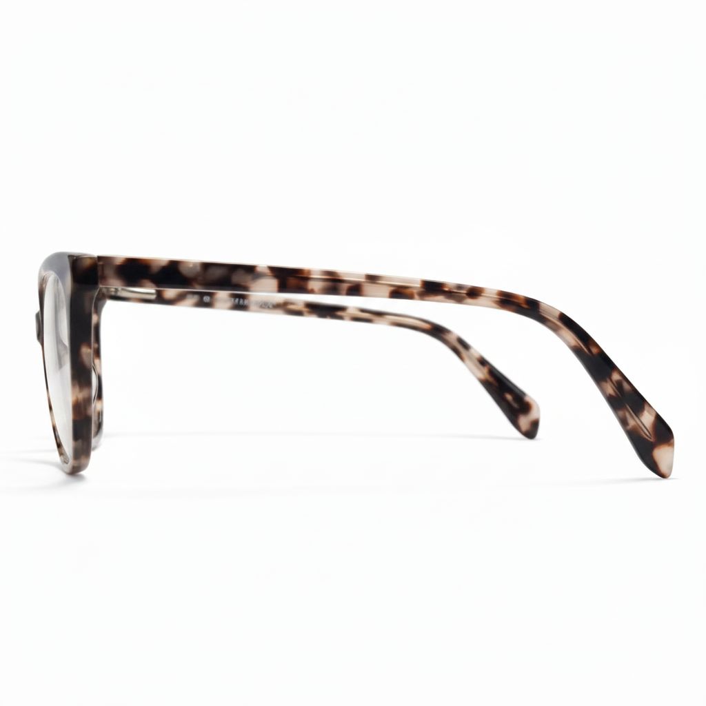Tortoiseshell glasses on a white background