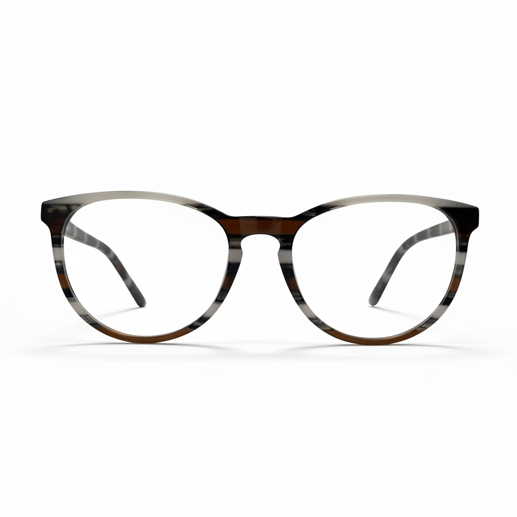 Tortoiseshell cat-eye glasses on a white background