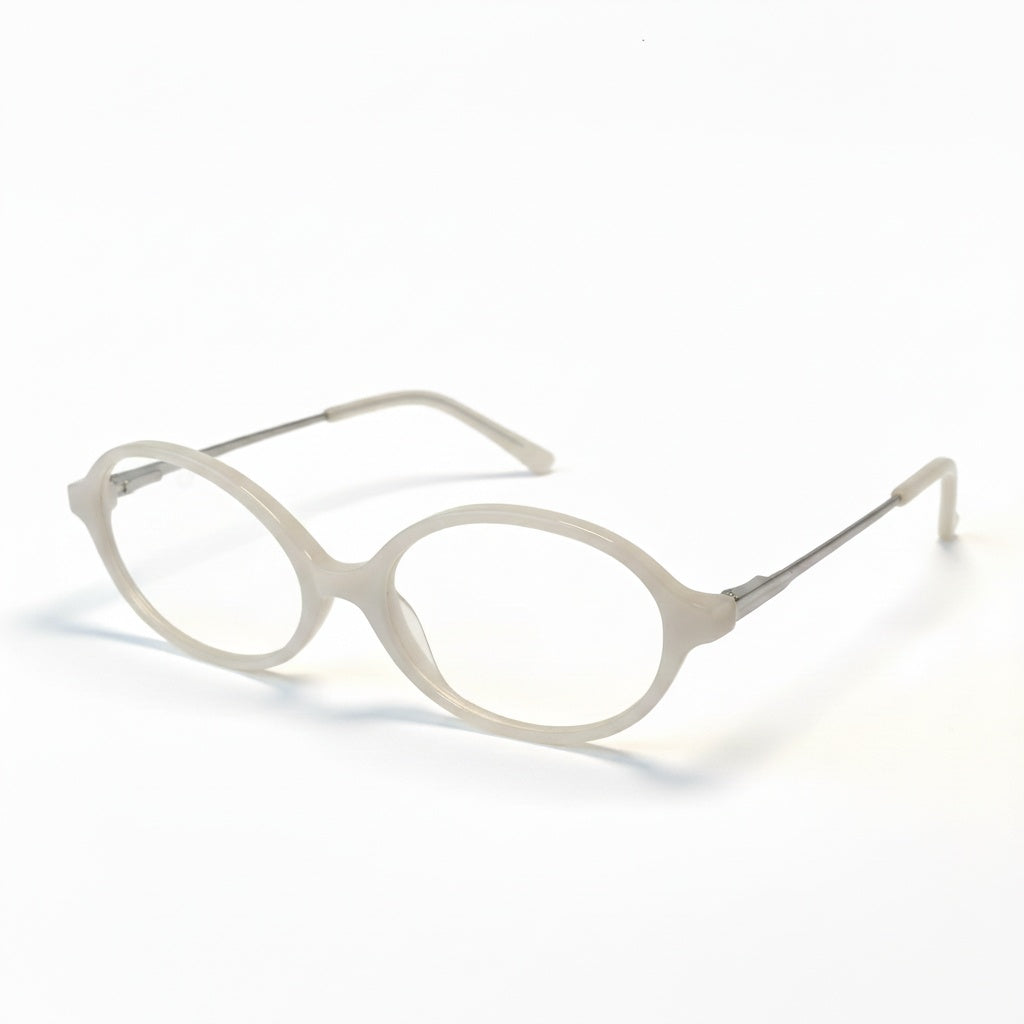 Pair of eyeglasses on a white background