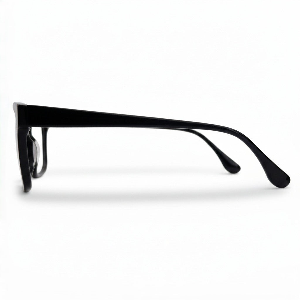 Black sunglasses on a white background
