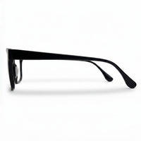 Black sunglasses on a white background