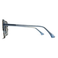 Clear eyeglasses on a white background